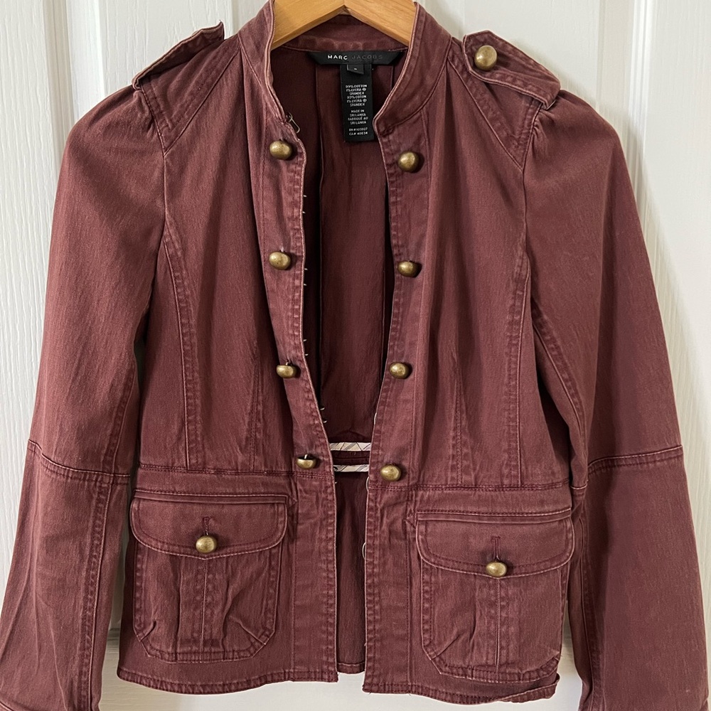 Marc Jacobs ❤️ 🧥Burgundy Military Jacket